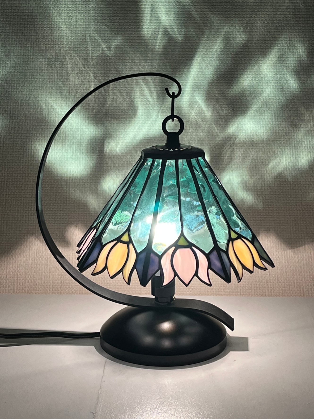 ステンドグラス　m9172 ステンドグラスランプ【川島政則ステンドグラス工房】